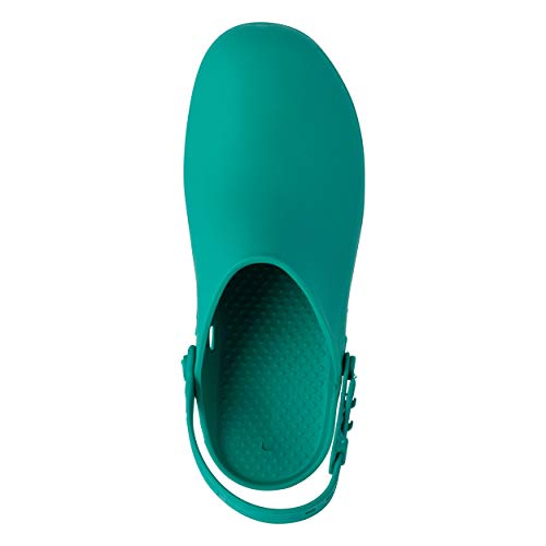 REPOSA MAX Zuecos Sanitarios, Zapatos Sanitarios Tipo Zueco, polímero Natural antiestático, sin látex, capellada Superior Cerrada, Agujeros Laterales, Plantilla anatómica, Suela SRC