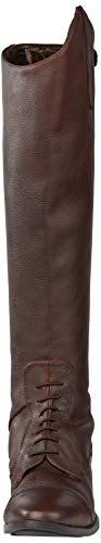 Rhinegold Brown Laced Leather Riding Boot-11(45)-Calf1 Elite Luxus-Botas de equitación con Cordones, Color marrón, Ecuestre, Size 11 (EU45) -Calf 1