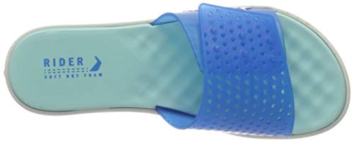 Rider Cross Fem, Zuecos Mujer, Multicolor Blanco Azul y Verde 8464 0, 41/42 EU