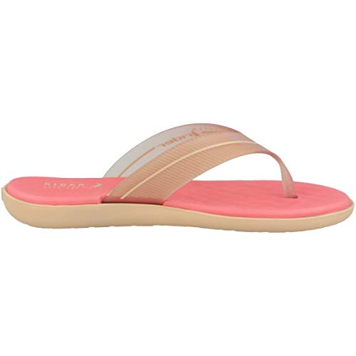Rider Delta Fem, Chanclas Mujer, Multicolor Beige Transp Beige Rosa 9248 0, 38 EU
