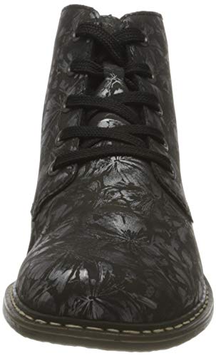 Rieker 51231, Botas Cortas al Tobillo Mujer, Negro 90, 38 EU