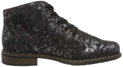 Rieker 51231, Botas Cortas al Tobillo Mujer, Negro 90, 38 EU