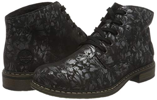 Rieker 51231, Botas Cortas al Tobillo Mujer, Negro 90, 38 EU