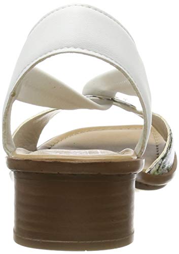 Rieker 62662-92, Sandalias Punta Cerrada Mujer, Multicolor (Ice-Multi/Weiss/Bianco 92), 38 EU