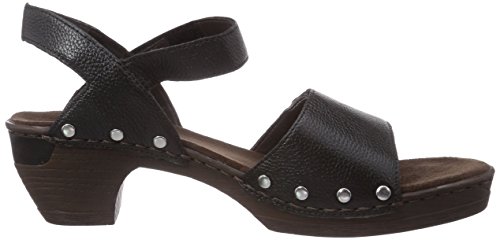 Rieker 66863, Sandalias Punta Cerrada Mujer, Schwarz (Schwarz / 01), 37 EU