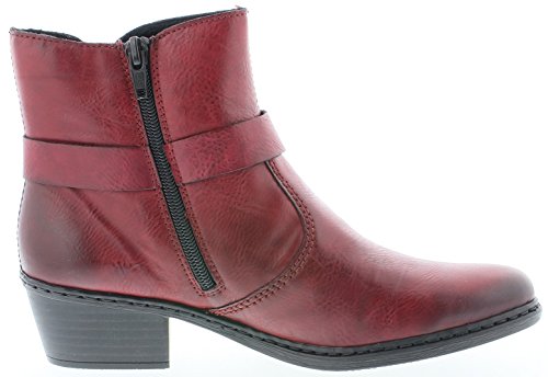 Rieker 75553, Botines Mujer, Rojo (Wine / 35), 37 EU