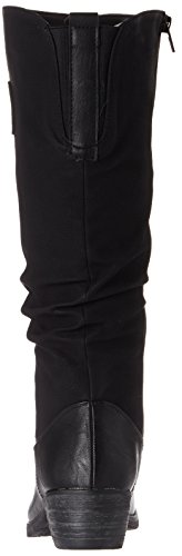 Rieker 93157, Botas Altas Mujer, Negro (Schwarz/Schwarz/Kastanie 00), 36 EU