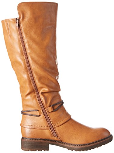 Rieker 94758, Botas de caña alta Mujer, Marrón (Cayenne/Schoko / 24), 38 EU