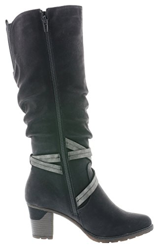 Rieker 96054, Botas Altas Mujer, Negro (Schwarz/Smoke 00), 38 EU