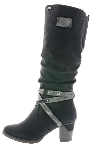 Rieker 96054, Botas Altas Mujer, Negro (Schwarz/Smoke 00), 38 EU