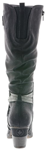 Rieker 96054, Botas Altas Mujer, Negro (Schwarz/Smoke 00), 38 EU
