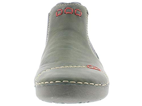 Rieker Mujer Botines 52590, señora Botas Chelsea, Botas,Botas de Media caña,Botines,botín,Slip on,Botines de Invierno,Forrado,Forest,38 EU / 5 UK