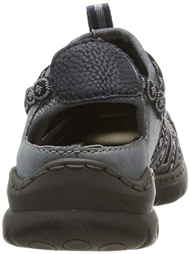 Rieker Mujer Sandalias de Vestir L32P8, señora Senderismo Sandalias al Aire Libre,Sandalias Deportivas,Pazifik/Adria/Denim / 14,37 EU / 4 UK