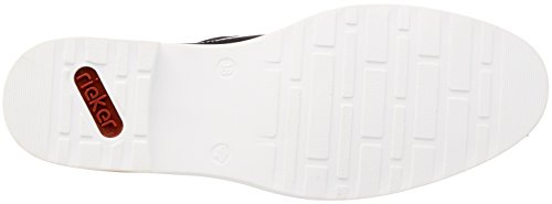 Rieker N0413, Zapatos de Cordones Derby Mujer, Azul (Marine), 42 EU