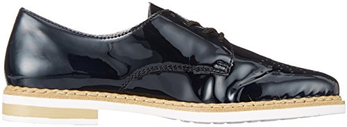Rieker N0413, Zapatos de Cordones Derby Mujer, Azul (Marine), 42 EU
