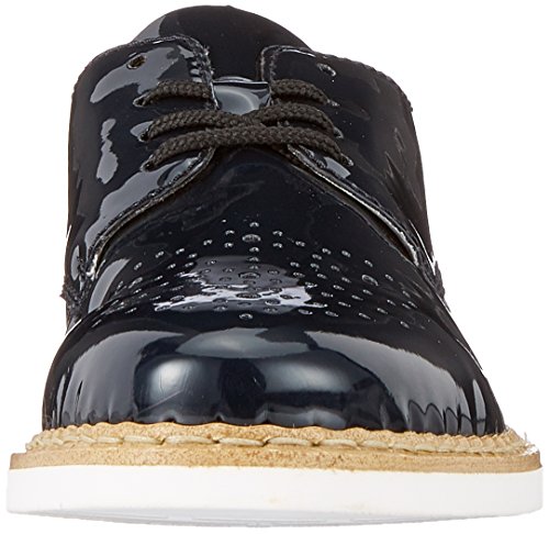 Rieker N0413, Zapatos de Cordones Derby Mujer, Azul (Marine), 42 EU
