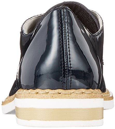 Rieker N0413, Zapatos de Cordones Derby Mujer, Azul (Marine), 42 EU