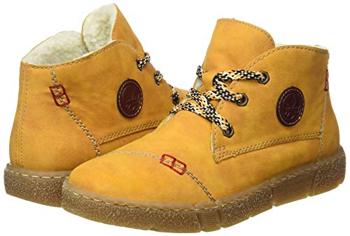 Rieker N1740, Botas de Moda Mujer, Amarillo 69, 36 EU