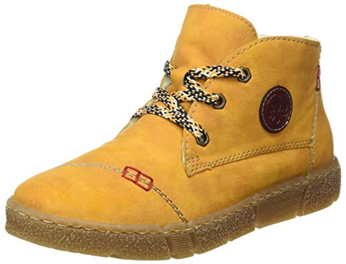 Rieker N1740, Botas de Moda Mujer, Amarillo 69, 36 EU