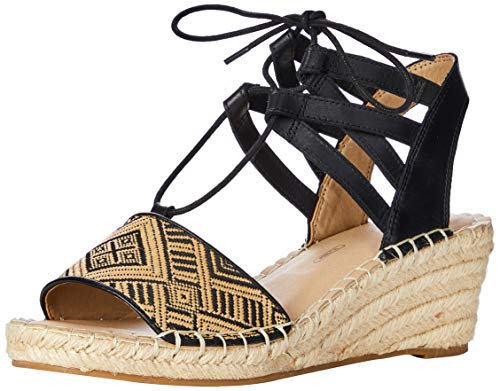 Rockport Marah Lace Sandal, Sandalias con Plataforma Mujer, Negro 002, 41 EU