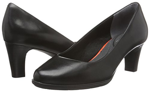 Rockport Total Motion Melora Plain Pump, Zapatos de tacón con Punta Cerrada Mujer, Negro (Black 001), 40 EU