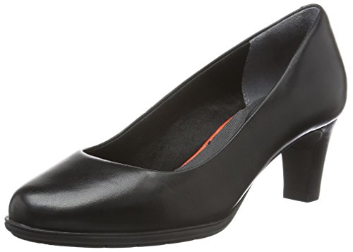 Rockport Total Motion Melora Plain Pump, Zapatos de tacón con Punta Cerrada Mujer, Negro (Black 001), 40 EU