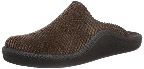 Romika Mokasso 220 71040 65 100 - Pantuflas de tela para hombre, Marrón, 40