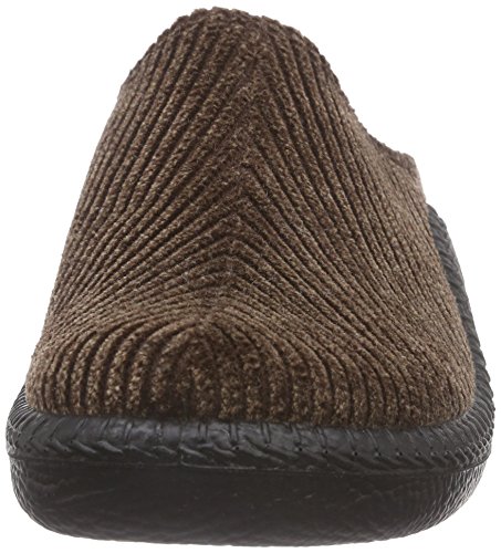 Romika Mokasso 220 71040 65 100 - Pantuflas de tela para hombre, Marrón, 40