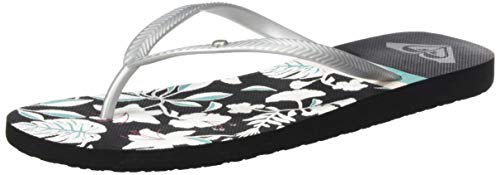 Roxy Bermuda Print, Zapatos de Playa y Piscina para Mujer, Multicolor (Black/Blue Bkb), 39 EU