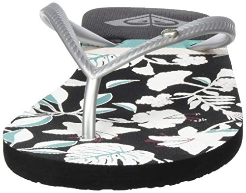 Roxy Bermuda Print, Zapatos de Playa y Piscina para Mujer, Multicolor (Black/Blue Bkb), 39 EU