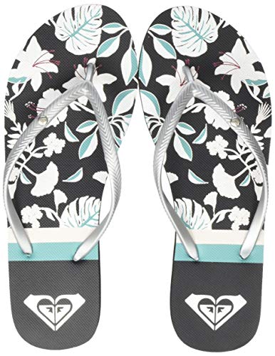 Roxy Bermuda Print, Zapatos de Playa y Piscina para Mujer, Multicolor (Black/Blue Bkb), 39 EU