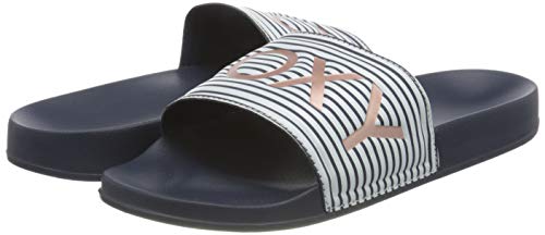 Roxy Slippy Sandal for Women, Sandalias deslizantes. Hombre, Azul índigo, 36 EU