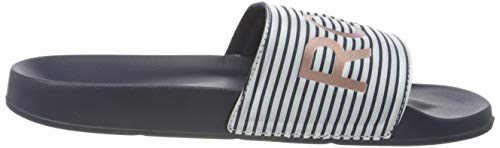 Roxy Slippy Sandal for Women, Sandalias deslizantes. Hombre, Azul índigo, 36 EU