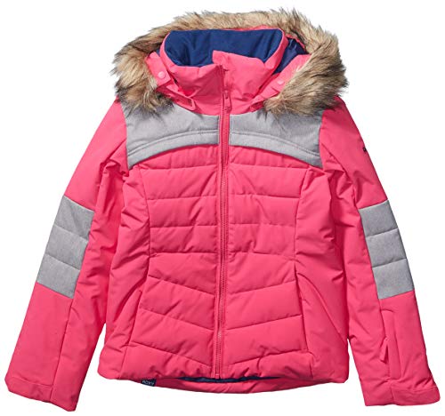 ROXY Snow Big Bamba Girl Jacket, Beetroot Pink, 14/XL