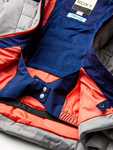 ROXY Snow Big Bamba Girl Jacket, Heather Grey, 12/L