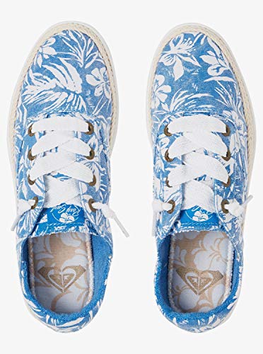 Roxy Talon Slip On Sneaker Shoe, Zapatillas Deportivas. para Mujer, C Azul y Blanco, 35 EU