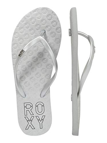 Roxy Viva Stamp, Zapatos de Playa y Piscina para Mujer, Plateado (Silver SIL), 39 EU