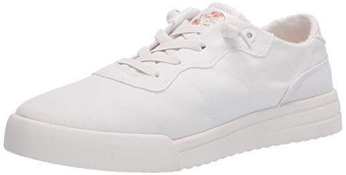 Roxy Zapatillas Cannon sin cordones para mujer, blanco (Blanco brillante), 36.5 EU