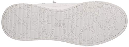 Roxy Zapatillas Cannon sin cordones para mujer, blanco (Blanco brillante), 36.5 EU