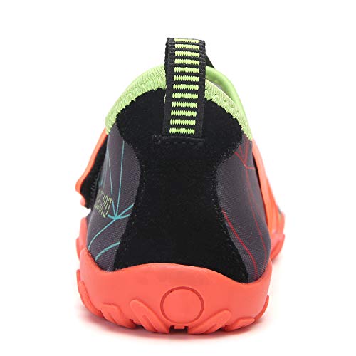 SAGUARO Acuáticos Calzado de Natación Verano Niñas Antideslizante con Suela Gruesa Escarpines Descalzos Naranja Gr.28