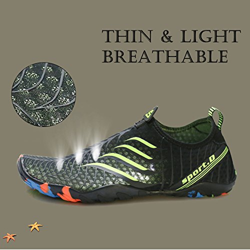 SAGUARO Escarpines Hombre Mujer Agua Calzado Playa Zapatillas para Deportes Acuáticos Buceo Snorkel Surf Natación Piscina Vela Mares Rocas Río Zapatos, Blanco 43