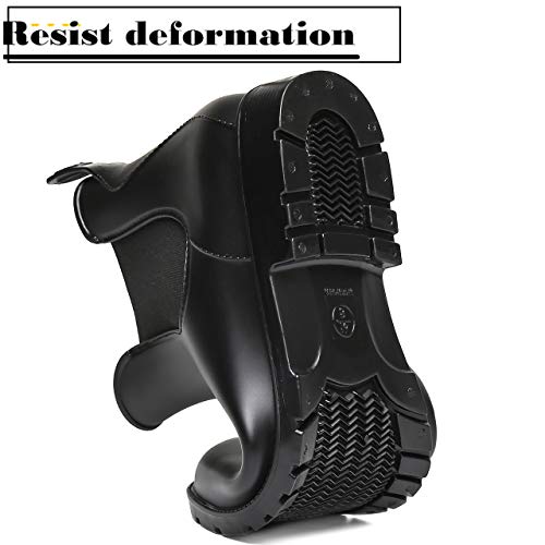 SAGUARO Mujer Botas de Lluvia Festival Botas de Agua Muy Ligera para Los Reyes Magos (35 EU, Nuevo Negro)