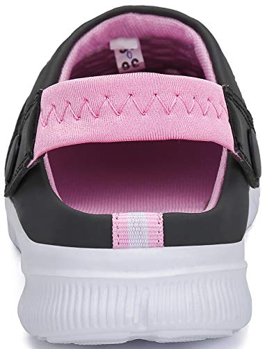 SAGUARO Zuecos Mujer Zapatillas de Playa Ligeros Respirable Sandalias Verano Malla Ahueca hacia Fuera Zapatillas de Jardín Antideslizante, Rosa, 37 EU