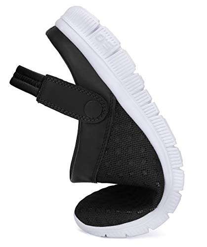 SAGUARO Zuecos para Hombre Mujer Zapatillas de Playa Ligeros Respirable Sandalias del Acoplamiento Ahueca hacia Fuera Zapatillas de Jardín, Negro, 41 EU