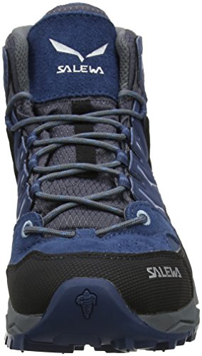 Salewa JR Alp Trainer Mid Gore-TEX, Botas de Senderismo Unisex Niños, Azul (Dark Denim/Charcoal), 26 EU