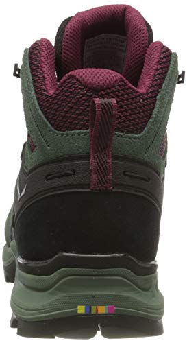Salewa WS Alp Mate Mid Waterproof, Botas de Senderismo Mujer, Verde (Duck Green/Rhododendon), 43 EU