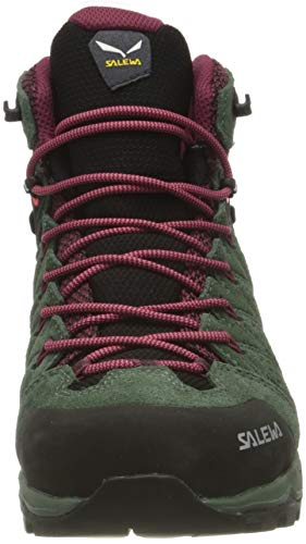Salewa WS Alp Mate Mid Waterproof, Botas de Senderismo Mujer, Verde (Duck Green/Rhododendon), 43 EU