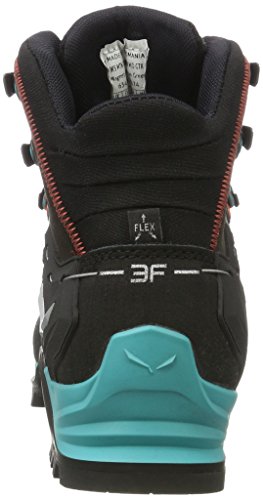 Salewa WS Mountain Trainer Mid Gore-TEX, Botas de Senderismo Mujer, Gris (Magnet/Viridian Green), 39 EU