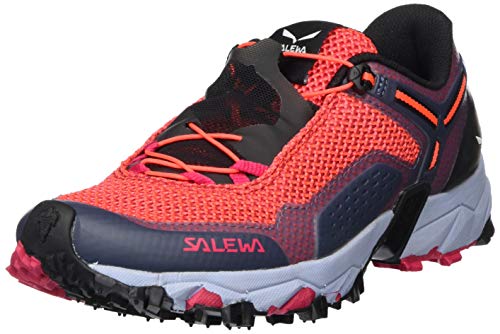 Salewa WS Ultra Train 2, Zapatillas para carrera de senderos Mujer, Rosa (Virtual Pink/Fluo Coral), 35 EU