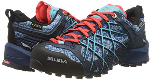 Salewa WS Wildfire Gore-TEX, Zapatos de Senderismo Mujer, Azul (Poseidon/Capri), 36.5 EU